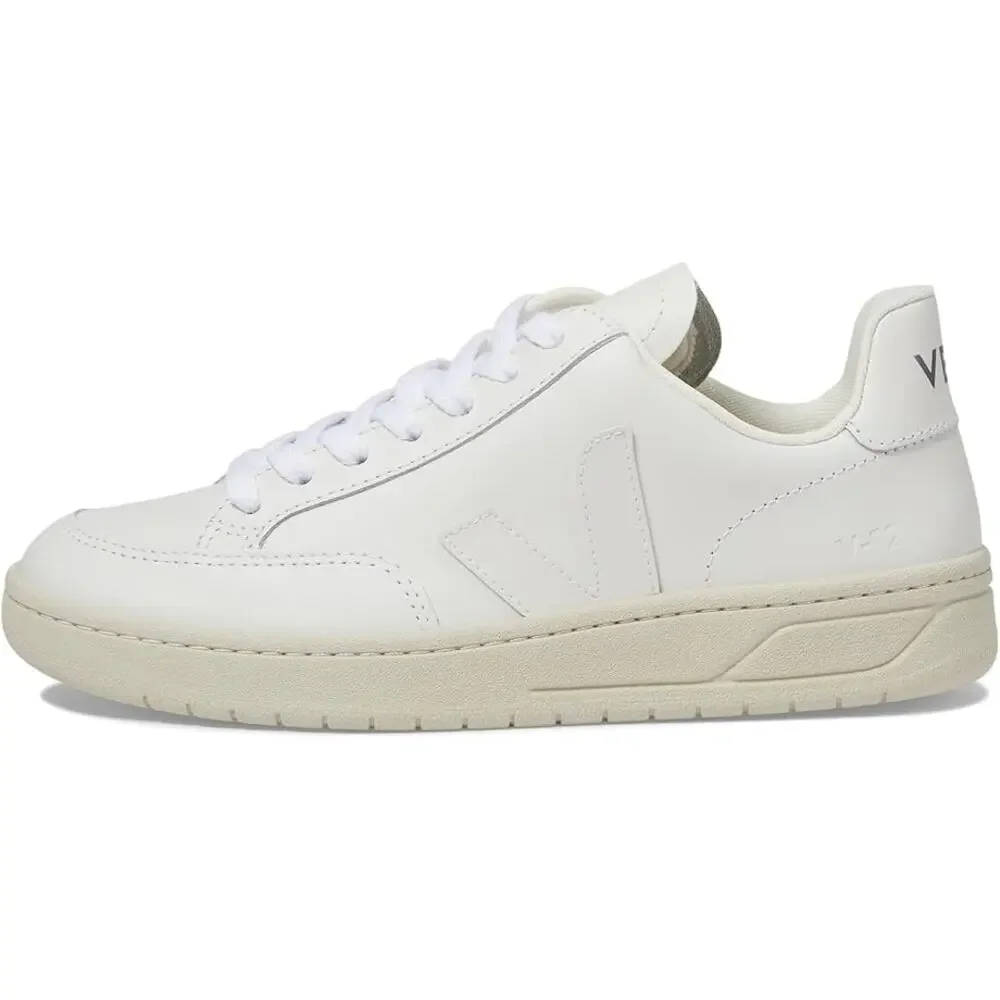 Veja Womens V-12 Sneakers US 8 EU 41 White Leather Lace Up NIB_2